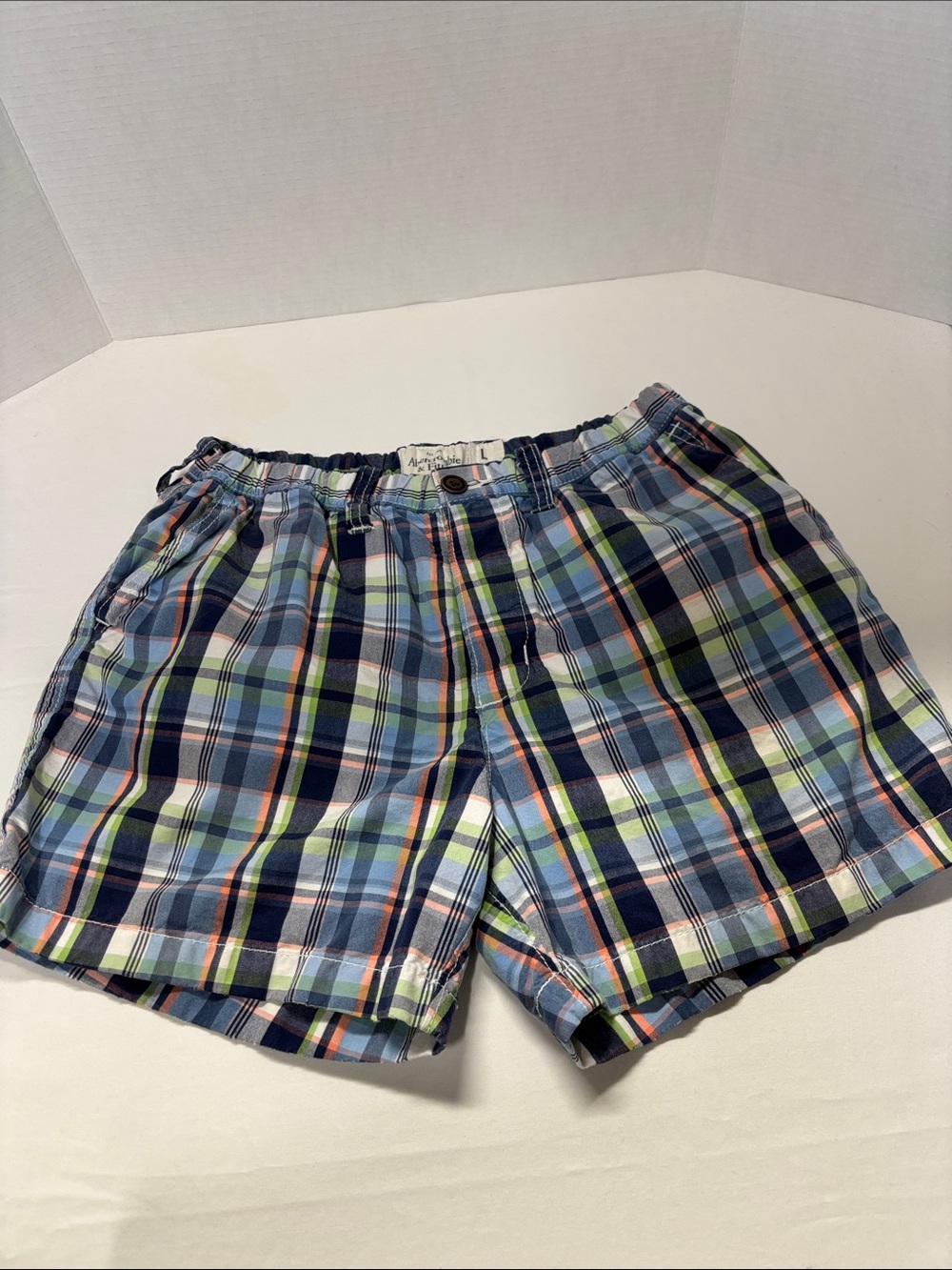 Abercrombie & Fitch Blue Plaid Women's Shorts